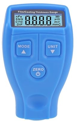 Spessimetro, Misuratore Di Spessore Della Vernice, Test Automatico Del Per Auto, Schermo LED, Consumo Energetico, Portatile, Piccolo per Laboratorio automobilistico(Blauw)