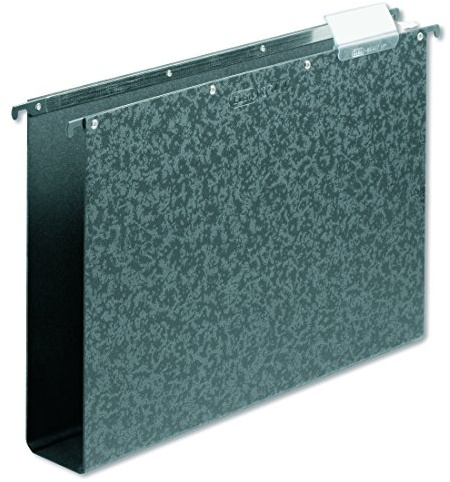 Elba Hängesammler A4, Vertic, aus Hartpappe, mit 4 cm Boden, schwarz, 10 Stück