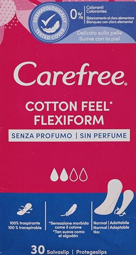 Carefree Flexiform Slipeinlagen, Weiß, 30 Stück
