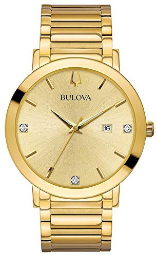 Bulova Mens Analogue Classic Quartz Watch with Stainless Steel Strap 97D115