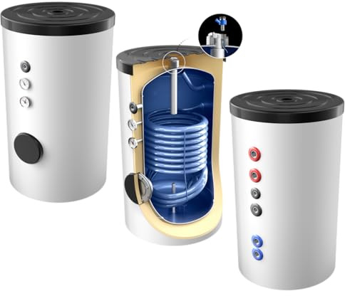 Neue Generation 160 Liter Warmwasserspeicher, mit 1 elliptischen Wärmetauscher, inkl. Versand