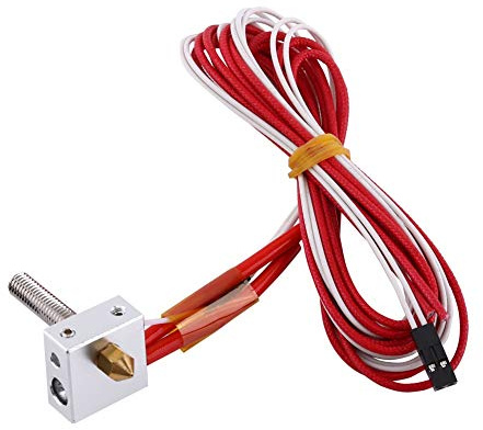 Samfox Hotend für 3D Printe, MK8 Hotend Kit Extruder mit Aluminium-Heizblock, 1,75 mm, 0,4 mm Düse, 12 V 40 W Heizung