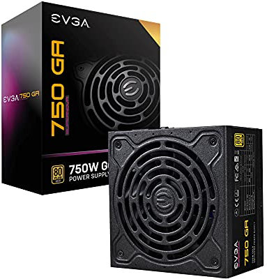 EVGA SuperNOVA 750 GA, 80 Plus Gold 750W, Vollständig Modular, Eco Mode, 10 Jahre Garantie, Beinhaltet Power ON Self Tester, Kompakte 150 mm Größe, Netzteil 220-GA-0750-X2