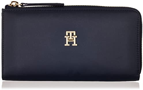 Tommy Hilfiger Damen Portemonnaie TH Flow Large Groß, Blau (Space Blue), Einheitsgröße