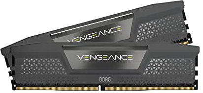 Corsair VENGEANCE DDR5 32GB (2x16GB) DDR5 6000MHz CL36 AMD EXPO Intel XMP iCUE Kompatibler Computerspeicher - Grau (CMK32GX5M2D6000Z36)