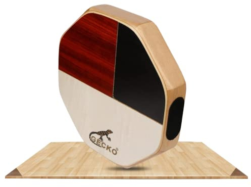 Cajon Handtrommel, tragbare Reise, kompakte Cajon-Box-Trommel mit Tragetasche, Percussion-Instrument, Holzfarbe für Reisen und Camping