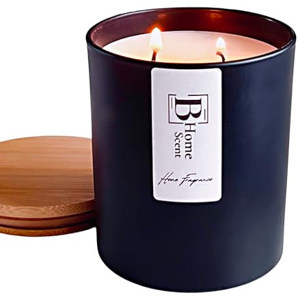 Velvet Rose & Oud Handmade Scented Candle, 50+ Hour Burn Time, 100% Natural Coconut Soy Wax, Luxurious Gift for Women & Men, 215g, 5 Fragrance Options