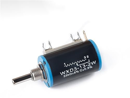 BIRGI 20 Teile/los WXD3-13 2 W Draht Potentiometer 10 220 470 1 K 2,2 K 4,7 K 6,8 K 10 K 22 K 100 K Ohm WXD3-13-2W Linear Dreh Potentiometer (Size : 22K Ohm)
