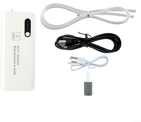 Angelbelüfter Luftpumpe USB Aufladen Sauerstoffpumpe Auto Sauerstoffpumpe Auto Sauerstoffpumpe Mobile Sauerstoffpumpe zum Angeln, Angeln Belüfter für Outdoor Angeln, Aquarium, Fish Tank