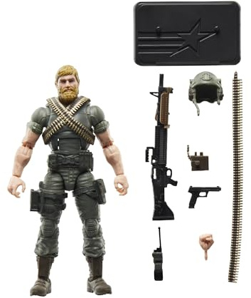 G.I. Joe Classified Series Retro Cardback Craig “Rock ’N Roll” McConnel, Collectible 6 Inch Action Figure with 9 Accessories