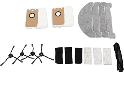 HELEVIA Set di Accessori per Spazzatrice per Pavimenti, Parti di Ricambio Facili da Sostituire, Morbide e Resistenti, per Assorbimento 'acqua, per S9