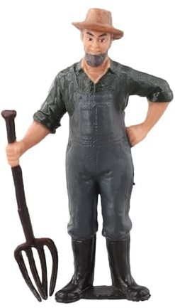 ZAMETTER HO Maßstab bemalte Figuren Bauern und Schäfer PVC Modellfiguren realistische Farben für Modelleisenbahn Landschaften Bauernhof Szene stehende Menschen Zubehör Diorama (ZQ375)