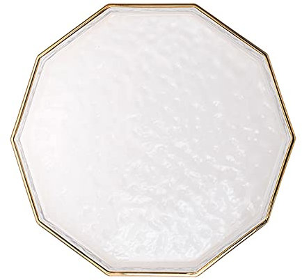 Bandeja de servicio Exhibición decorativa Bandeja de tocador de baño Bandeja de vidrio de perfume Organizador de bandeja de joyería for tocador, baño, tocador, bandejas de servicio doradas for comer(L