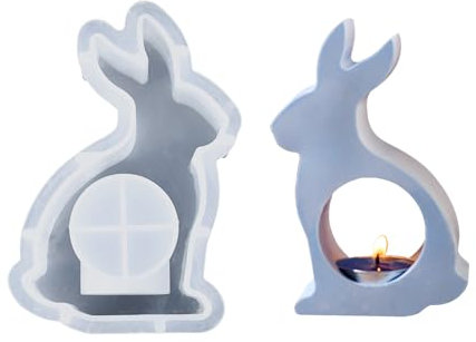 Silikonformen Gießformen Ostern, Silikonform Ostern Silikonform Hase Silikonform Kerzenhalter Gießformen Silikon Gießform Hase Giessformen Silikon Gießform Ostern Silikon Gießform Kerzenhalter (A)