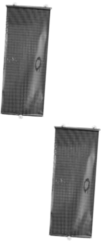 Angoily 2piezas Cortina De Ventosa Retráctil para Ventana Cortina Opaca De Privacidad Aislamiento Térmico para Dormitorio Cocina y Oficina