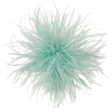 Broche de plumas de avestruz mullido, broche para novia, boda, fiesta, Navidad, vestido de corpiño, alfiler, sombrero, accesorio para mujer, boda, fiesta, banquete, vestido, accesorios de ropa, rojo