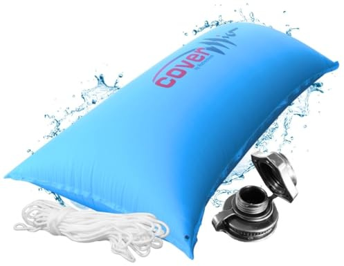 Rothschenk CoverMio XXL Poolkissen Eckig | Luftkissen Winter | Poolpolster für winterfeste Poolabdeckung | Aufblasbare Winterkissen Überwinterung für Pool | Kissen für Pool (4 x 4,5 m)