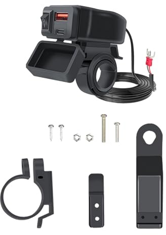 60W Motorcycle Phone USB Navigation Communication Power Supply with Charging LED Charging Condition Indicator Power Supply for Outdoor Adventure