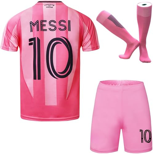 HUSSATEX Leo. 2025/2026 Kinder Fußball Trikot & Shorts mit Socken Geschenk Set Jugendgrößen