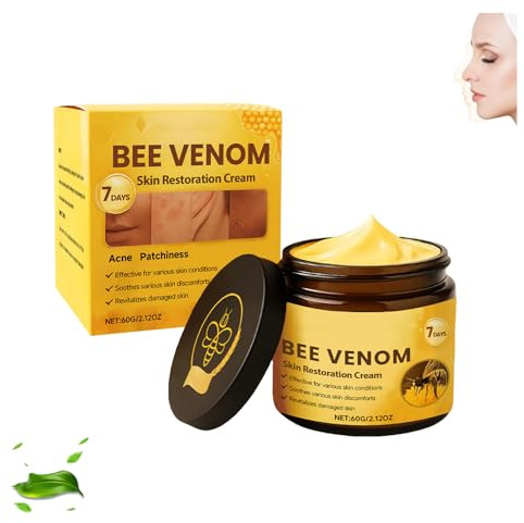 Crema per la cura della pelle con veleno d'api, siero anti-invecchiamento, rassoda e rinforza il viso, ripara e idrata, leviga le rughe e le linee sottili, ingredienti naturali per tutti i tipi di