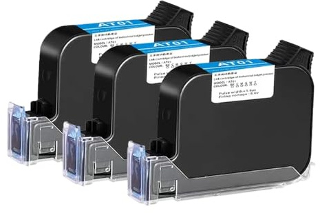 QWsdR Cartouche d'encre 2588 2588M, Compatible avec imprimante à Jet d'encre TIJ, Hauteur d'impression 12.7mm, séchage Rapide, Eco solvant(3PCS)