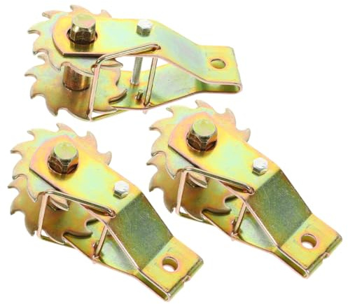 IWOWHERO Tenditore per Cavi in Acciaio 3 Pezzi Tenditore di Filo d'Acciaio a Cricchetto per Uso Esterno Regolazione Precisa per Fissaggio Decorazioni e Stendere Panni Resistente e Facile