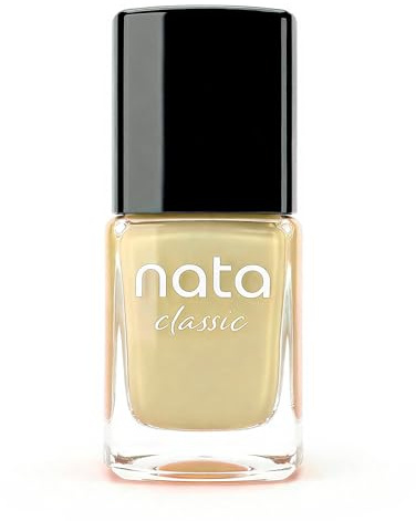 Nata Esmalte de Uñas Classic, 10ml, 15-Free, Secado al Aire, Alta Pigmentación, Brillo Extremo, Larga Duración (Creamy Butter)