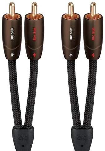 AudioQuest Big Sur RCA Audio Cable 2x RCA Noir Câble audio - Câbles audio - (2x RCA, 2x RCA, Cuivre, 5 m, Noir)