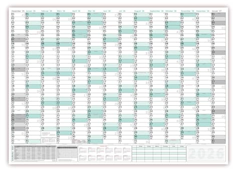 XXXL Wandkalender 2026 - Sehr groß im DIN B0 Format (1,4 x 1,0 m) mit extra großen Tageskästchen, Schulferien, Jahresvorschau Folgejahr (gerollt) Farbe türkis