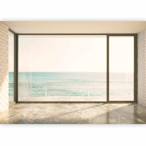 Fotomurales B&D XXL - 350x256 cm XXL Papel pintado tejido no tejido Decoración de Pared decorativos Murales moderna de Diseno Fotográfico Naturaleza Mare Ventana c-B-0069-a-a