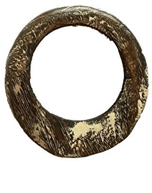 Trendofindia Holz Schmuck Armreif - 6 Farben verfügbar Ø 6,5 cm - Armschmuck Mittelalter Afrika Style