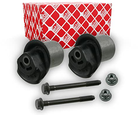 febi bilstein 01220 Achskörperlagersatz mit Schrauben und Muttern, 1 Stück | Kompatibel mit: SEAT TOLEDO I, VW CORRADO, GOLF III, GOLF III Cabriolet, GOLF IV Cabriolet, VENTO