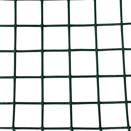 Suregreen PVC Welded Wire Mesh Panels | 1.82m x 0.91m | 6ft x 3ft | 2 Holes | 12 gauge | for Garden Fence, Agricultural Fences | PVC Coated Plastic Fencing Panel | Fencing Panels