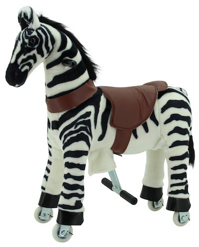 Sweety Toys 7233 Reittier Zebra auf Rollen für 3 bis 6 Jahre-Riding Animal