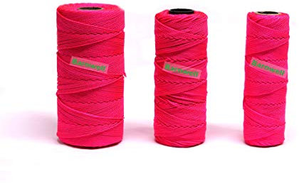 Barnwell Fluorescent Hi-Vis Pink Braided Nylon Masons Builders Brick Block Line Bricklayers (500ft (150m))