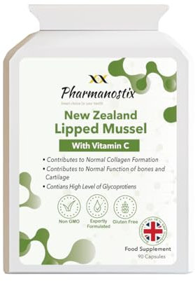 Green Lipped Mussel 500mg 90 Capsules – sustainably sourced from Pure New Zealand Waters, expertly extracted Using CO2 – Non-GMO, Gluten & Dairy Free - Manufactured in The UK