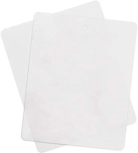 VIP Home Essentials Thin Clear Flexible Plastic Cutting Board Chopping Mat 12 x 15 (6 Pack)