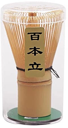 Batidor matcha de bambú dorado hecho a mano, agitador tradicional japonés Chasen Matcha - Batidor de bambú hecho de bambú orgánico duradero y sostenible