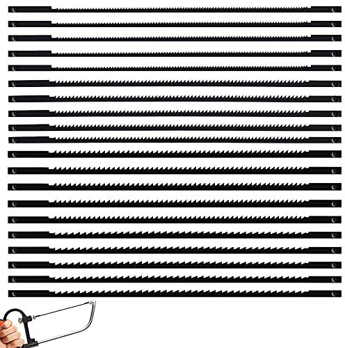 20 Pezzi Lame da Traforo, Lama per Sega da Traforo, Lame di Ricambio per Traforo, Utilizzato per la Lavorazione del Legno, Plastica, Modelli, Gioielli in Oro, Schiuma, Plexiglass, 4 Dimensioni