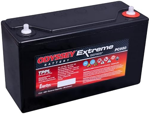 Odyssey PC950, ODS-AGM30E Reinblei Motorradbatterie, 12V 34Ah 400A (CCA), AGM Motorradbatterie mit enormer Startleistung, besonders zyklenfest und extrem robust