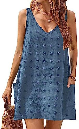TBSCWYF Pareo de Playa,Mujeres Playa Pareo Vestido Cubierta de Playa de Verano Pareos Wraps Mujer Pareo con Borla Larga Media Playa Falda