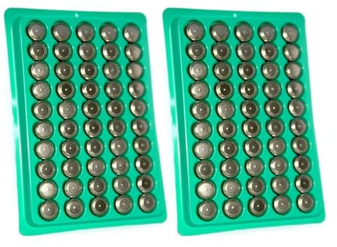 Paquete de 50/100 pilas de botón AG13 LR44 para reproductores de MP3, calculadora, batería de zinc y manganeso de 1,55 V, pila de botón de capacidad de la batería
