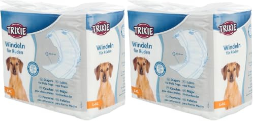 Windeln für Rüden, L–XL: 60–80 cm, 12 St. (Packung mit 2)