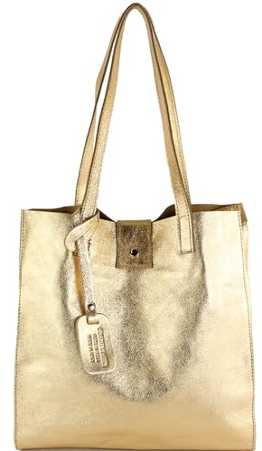 modamoda de T247 Damen Leder Schultertasche, handmade in Italy