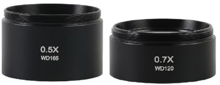 Mikroskop-Zubehör 0,3 X/0,5 X/0,7 X/0,75 X/1,5 X/2 x Mikroskop-Hilfsbarlow-Linse, 48 mm Gewindehalterung, Haltbarkeit und zuverlässige Leistung (Größe: 0,5 x 0,7 x)