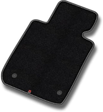 SMK Velours Premium Fahrermatte 1-teilig passend für Volvo C30 2006-2012 - Premium, Leder, Weiß Fahrerseite - Erleben Sie neuen Fahrkomfort mit einem Velours- Fahrermatte passend für Ihr Auto