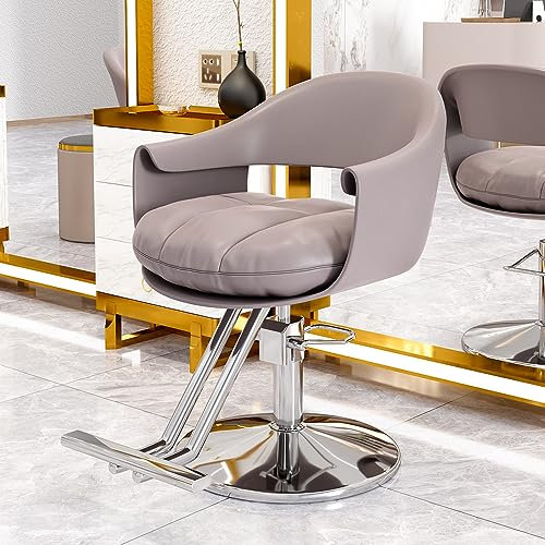 Friseursalonstuhl mit robuster Hydraulikpumpe, 360° drehbar, verstellbar, Spa-Beauty-Ausrüstung für Friseure zu Hause