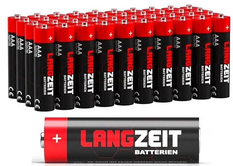 Langzeit Batterien AAA 40 Stück Premium Micro LR03 Alkaline Batterie 1,5V