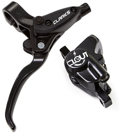 Clarks Cycle Systems E-Clout Hydraulic Disc Brake Set, Including Rotors, Olives, IS Mounts, 180/160mm