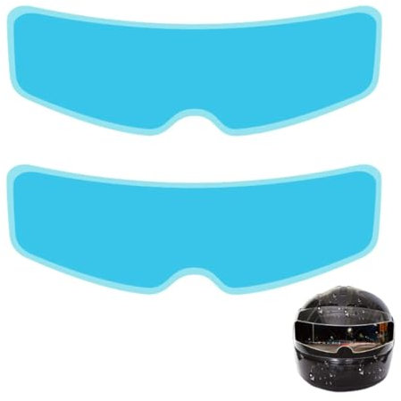 JAWUZ 2 Pièces Anti pluie casque moto, Anti buee casque moto, Pour Casque Moto